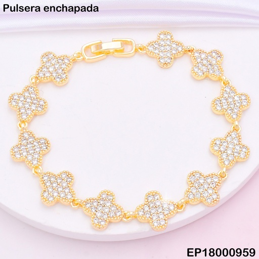 [EP18000959] PULSERA DORADA VAN CLEEF ZIRC.  (11)  BE751-318