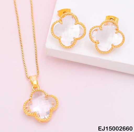 [EJ15002660] SET VAN CLEEF CRISTAL/BORDE DOR.N4905/SE1185-8