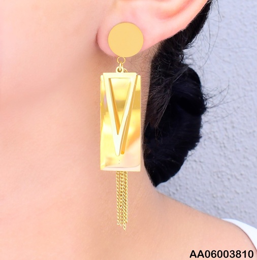 [AA06003810] ARETES PLACA RD/RECT.VERT./TRIANGULO/LINEAS KE105899-PY