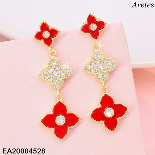 [EA20004528] ARETES VAN CLEEF PUNTAS ROJO/ZIRC/ROJO EE4170-9