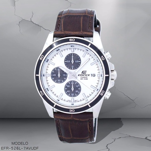 [EFR-526L-7AVUDF] RELOJ CASIO ANALOGO CAB EFR-526L-7AVUDF CUERO CAFE