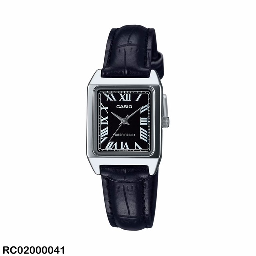 [RC02000041] RELOJ CASIO ANALOGO DAMA LTP-V007L-1BUDF CUERO NEGRO