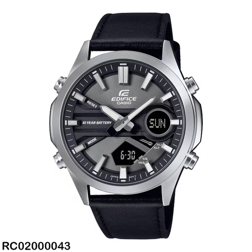 [RC02000043] RELOJ CASIO ANALOGO CAB EFV-C120L-8ADF CUERO NEGRO