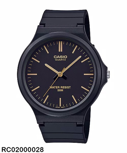 [RC02000028] RELOJ CASIO ANALOGO CAB MW-240-1E2VDF SILICON NEGRO