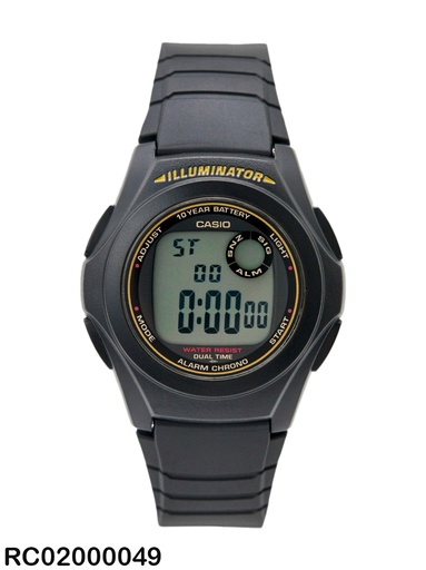 [RC02000049] RELOJ CASIO DIGITAL CAB F-200W-9ADF SILICON NEGRO