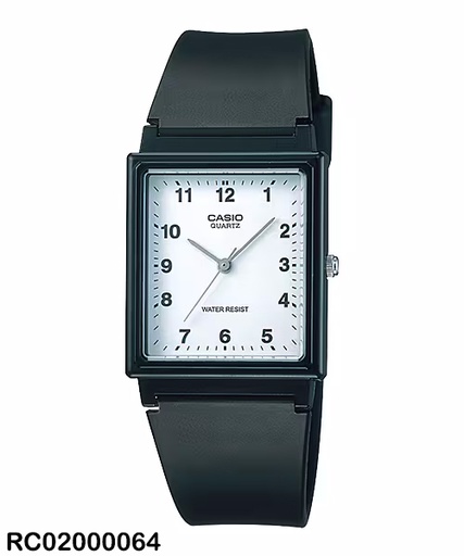 [RC02000064] RELOJ CASIO ANALOGO CAB MQ-27-7BDF SILICON NEGRO