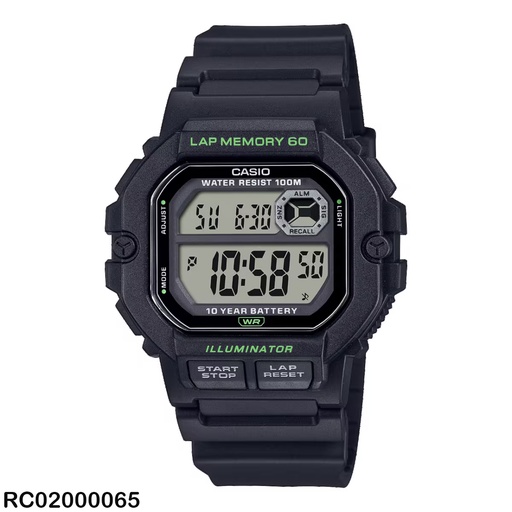 [RC02000065] RELOJ CASIO DIGITAL CAB WS-1400H-1AVDF SILICON NEGRO