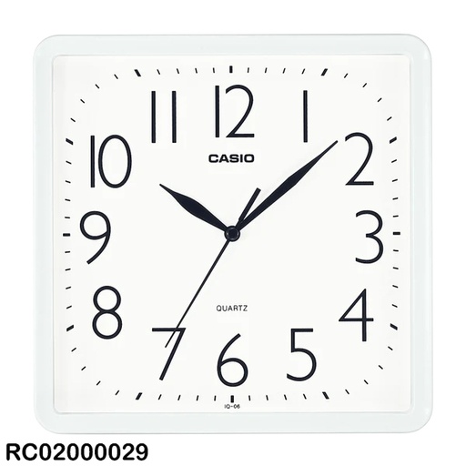 [RC02000029] RELOJ CASIO DE PARED BLANCO IQ-06-7DF