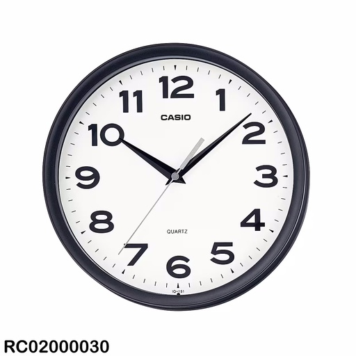 [IQ-151-1DF] RELOJ CASIO DE PARED NEGRO IQ-151-1DF