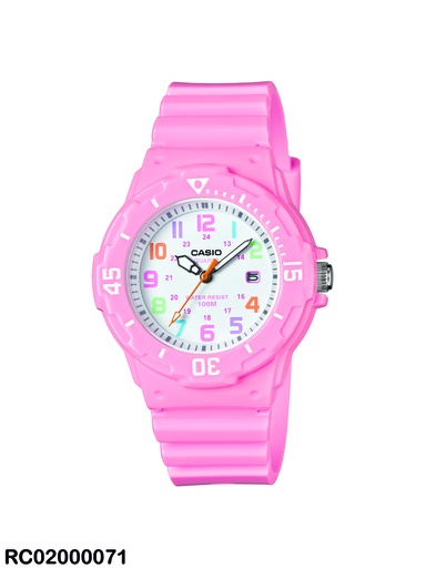 [LRW-200H-4B2VDF] RELOJ CASIO ANALOGO DAMA LRW-200H-4B2VDF SILICON ROSA