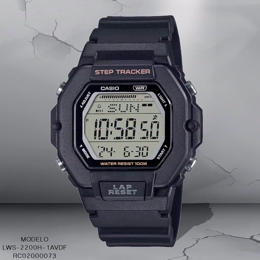 [LWS-2200H-1AVDF] RELOJ CASIO DIGITAL DAMA LWS-2200H-1AVDF SILICON NEGRO