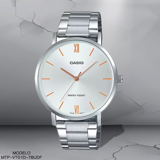 [MTP-VT01D-7BUDF] RELOJ CASIO ANALOGO CAB MTP-VT01D-7BUDF METAL PLAT
