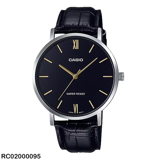[MTP-VT01L-1BUDF] RELOJ CASIO ANALOGO CAB MTP-VT01L-1BUDF CUERO NEGRO