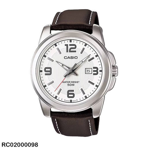 [MTP-1314L-7AVDF] RELOJ CASIO ANALOGO CAB MTP-1314L-7AVDF CUERO CAFE