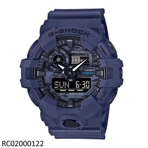 [RC02000122] RELOJ CASIO G-SHOCK ANA/DIG CAB GA-700CA-2ADR SILICON GRIS