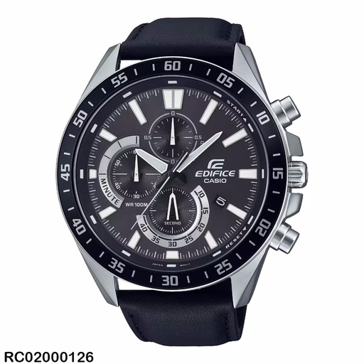 [RC02000126] RELOJ CASIO ANALOGO CAB EFV-620L-1AVUDF CUERO NEGRO