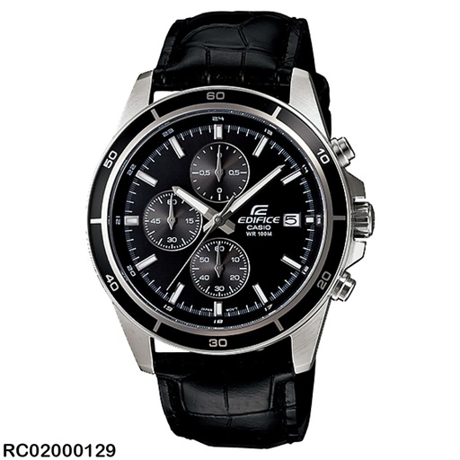 [EFR-526L-1AVUDF] RELOJ CASIO EDIFICE ANALOGO CAB EFR-526L-1AVUDF CUERO NEGRO