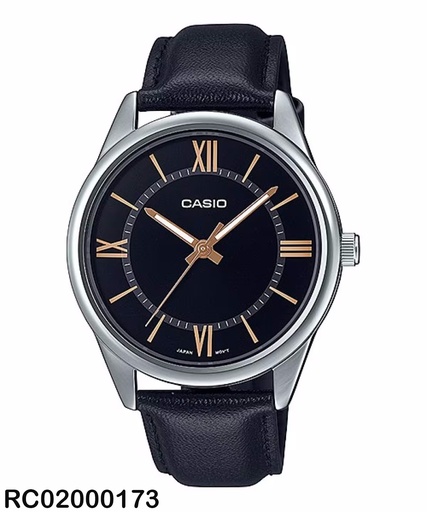 [MTP-V005L-1B5UDF] RELOJ CASIO ANALOGO CAB MTP-V005L-1B5UDF CUERO NEGRO