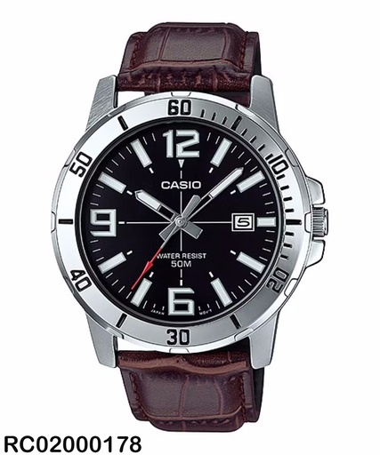 [MTP-VD01L-1BVUDF] RELOJ CASIO ANALOGO CAB MTP-VD01L-1BVUDF CUERO CAFE