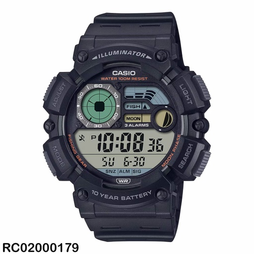 [RC02000179] RELOJ CASIO DIGITAL CAB WS-1500H-1AVDF SILICON NEGRO