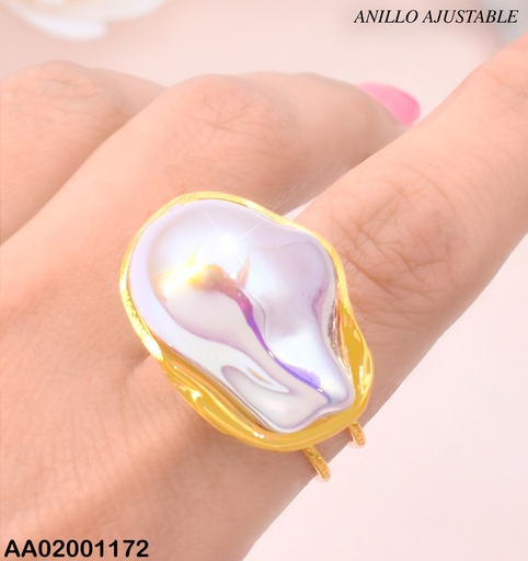 [AA02001172] ANILLO AJUST.OV BLANCO TORNASOL ABOLLADO RA567-45