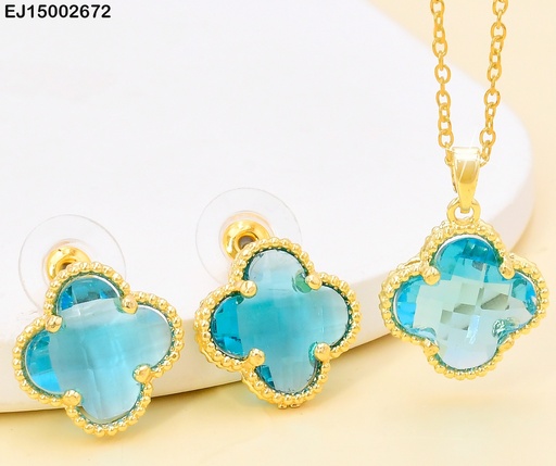 [EJ15002672] SET VAN CLEEF CRISTAL CELESTE/BORDE DOR.SE1193-8