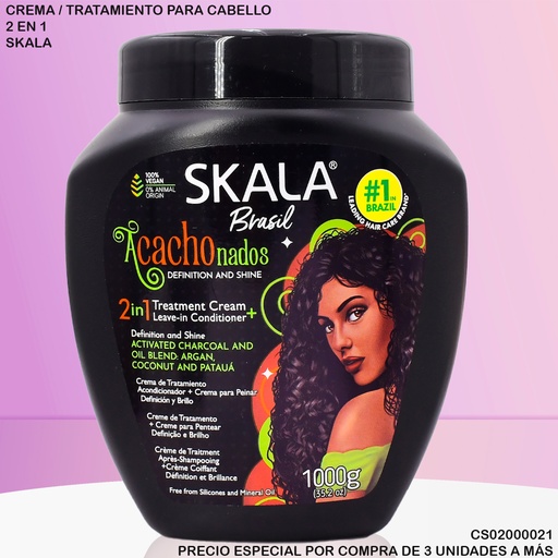 [CS02000021] CREMA SKALA BRASIL  ACACHONADOS  2EN1 1000G 901
