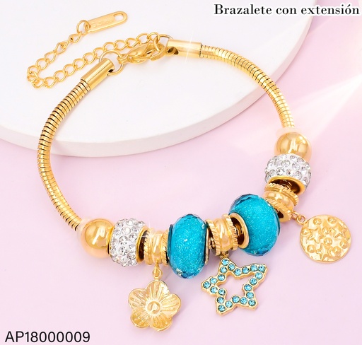 [AP18000009] PANDORA DIJES RUEDASAZULES/DOR./ESTRELLA BA2203-45