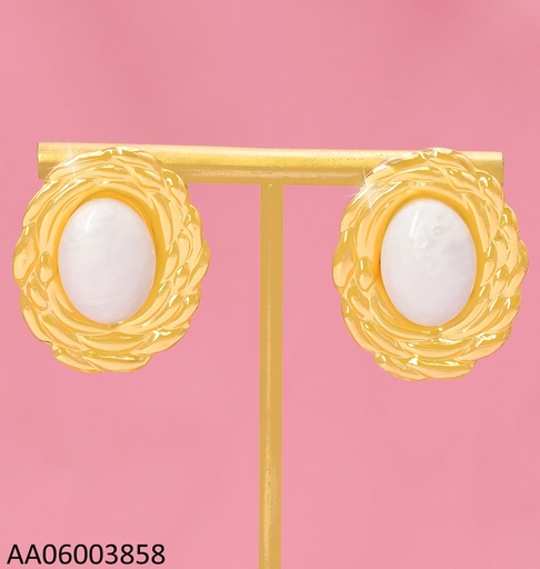 [AA06003858] ARETES OV BLANCO BASE OV DORADA KE118939-TJG