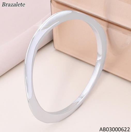 [AB03000622] BRAZALETE PLAT.APLANADO IRREGULAR KB203753-SP