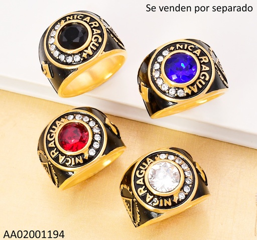 [AA02001194] ANILLO GRADUACION🎓NICARAGUA ESCUDO COL.SURT RA674