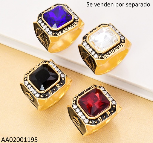 [AA02001195] ANILLO GRADUACION NICARAGUA ⭐B ⭐R ⭐COL.SURT RA650