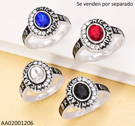 [AA02001206] ANILLO PLAT. GRADUACION NICARAGUA BR SURT.RA693