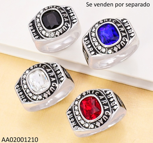 [AA02001210] ANILLO PLAT.MESA GRADUACION NICARAGUA ◊B◊R◊SURT RA655