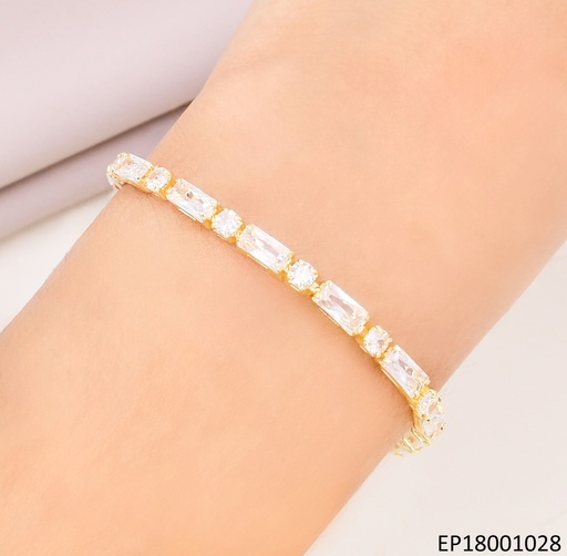 [EP18001028] PULSERA ZIRCONIAS RECTANG-CUADRO BE509-318