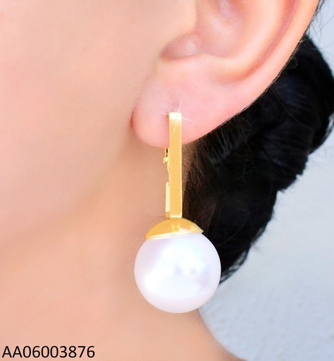 [AA06003876] ARETES CROQUI RECTANGULO C/PERLA GR.EA1252-45