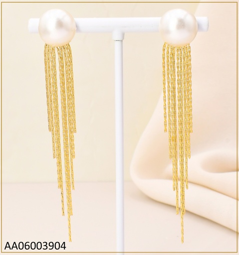 [AA06003904] ARETES DOR PERLA /CADENITAS COLGANTES  KE111550-WGLN