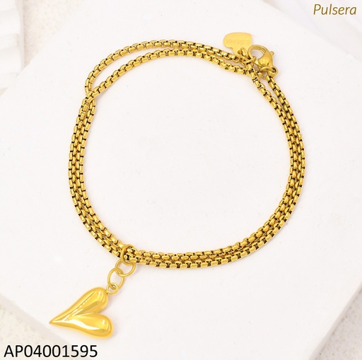 [AP04001595] PULSERA 4 LINEAS C/CORAZON INFL.KB192072-Z