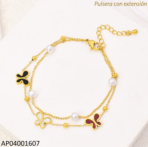 [AP04001607] PULSER DOBLE MARIPOSAS/PERLITAS KB204089-SXSJ