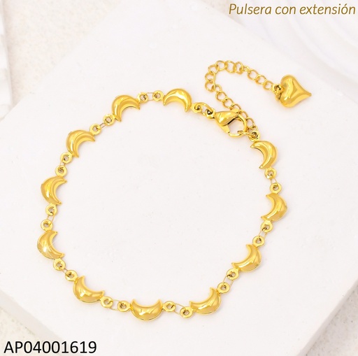 [AP04001619] PULSERA MEDIA LUNA LISA KB204580-AQ