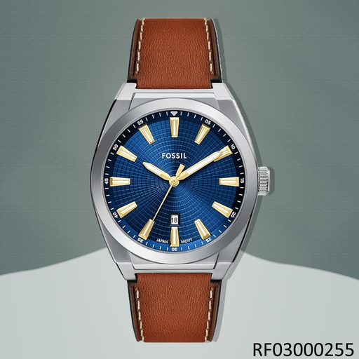 [RF03000255] RELOJ FOSSIL ANALOGO EVERETT FS6115 FAJA CUERO CAFE