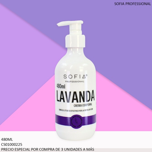 [CS01000225] CREMA CORPORAL SOFIA LAVANDA 480ML 80105L/S480AV