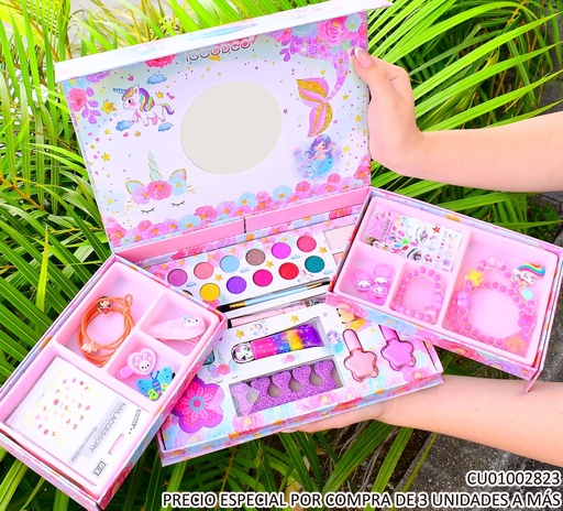 [CU01002823] SET INFANTIL MAQUILLAJE+ACCE.CABELLO UNICORN IG3012
