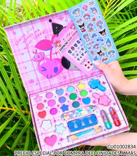 [CU01002834] SET INFANTIL MAQUILLAJE KUROMI CHERRY 25EN1 LK28540-PB2026