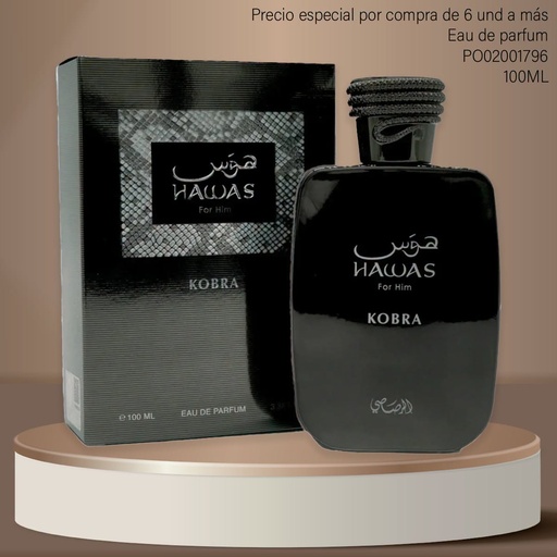 [PO02001796] PERFUME HAWAS FOR HIM KOBRA EDP 100ML