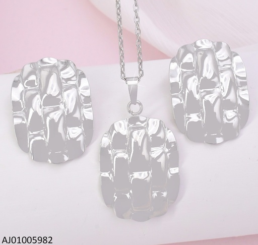 [AJ01005982] SET PLAT.OV.GRABADO FAJA RELOJ 17312-312