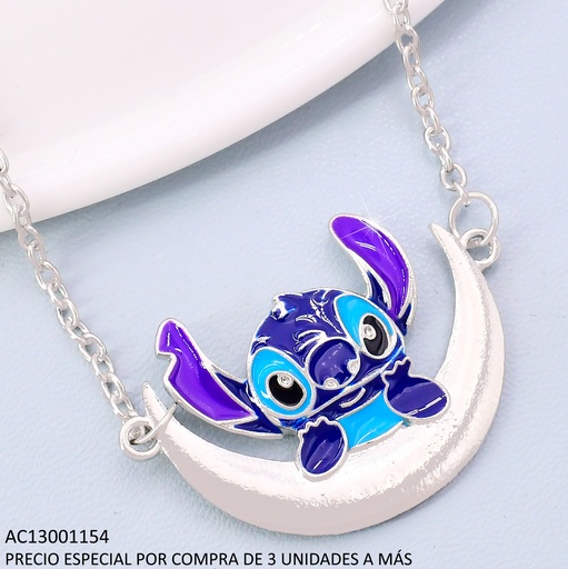 [AC13001154] CADENA PLAT DIJE STICH SOBRE LUNA CA512-388