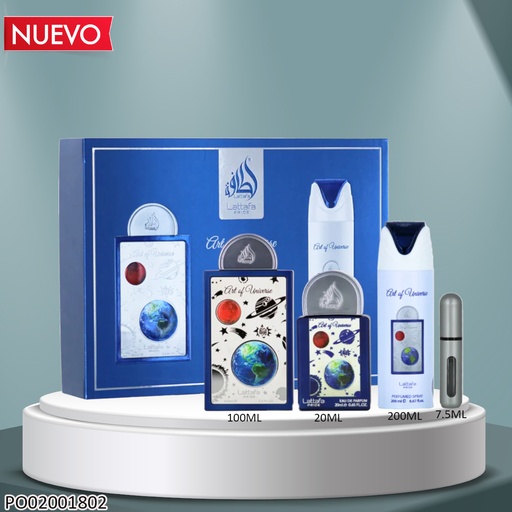 [PO02001802] ESTUCHE ART OF UNIVERSE LATTAFA 3PCS 100/20/200ML