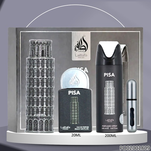 [PO02001809] ESTUCHE ORIGINAL LATAFFA PRIDE PISA 100ML 20ML 200ML EDP