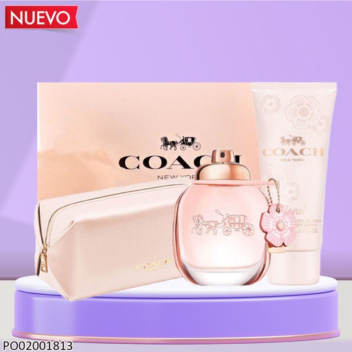 [PO02001813] ESTUCHE COACH WOMEN 3 PCS 90ML 100ML COSMETIQUERA EDP